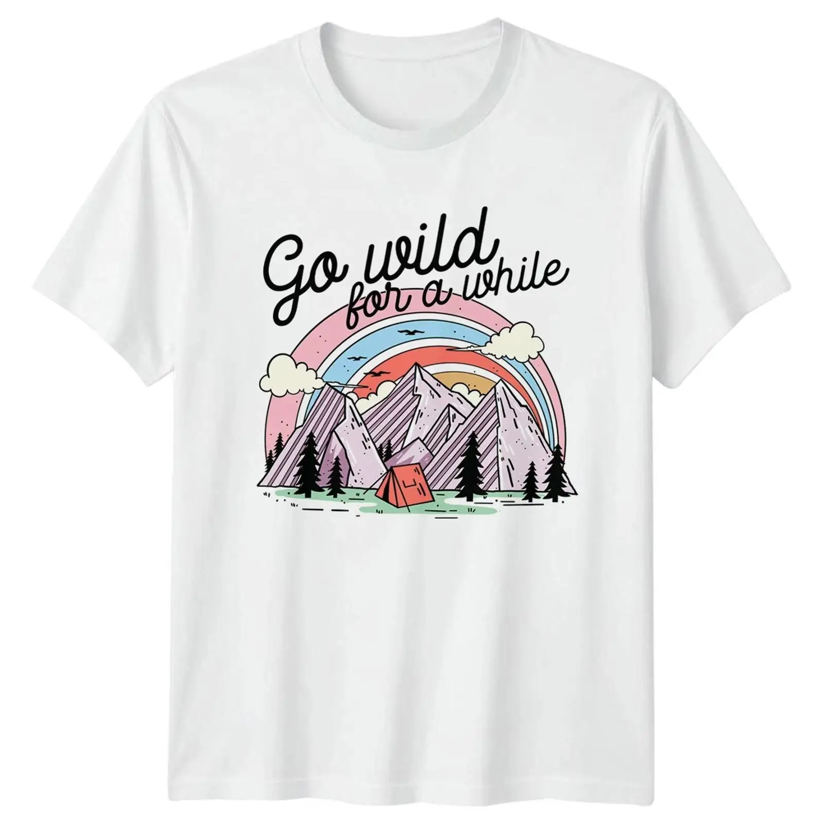 Outdoor Und Camping - تي شيرت Go Wild For A