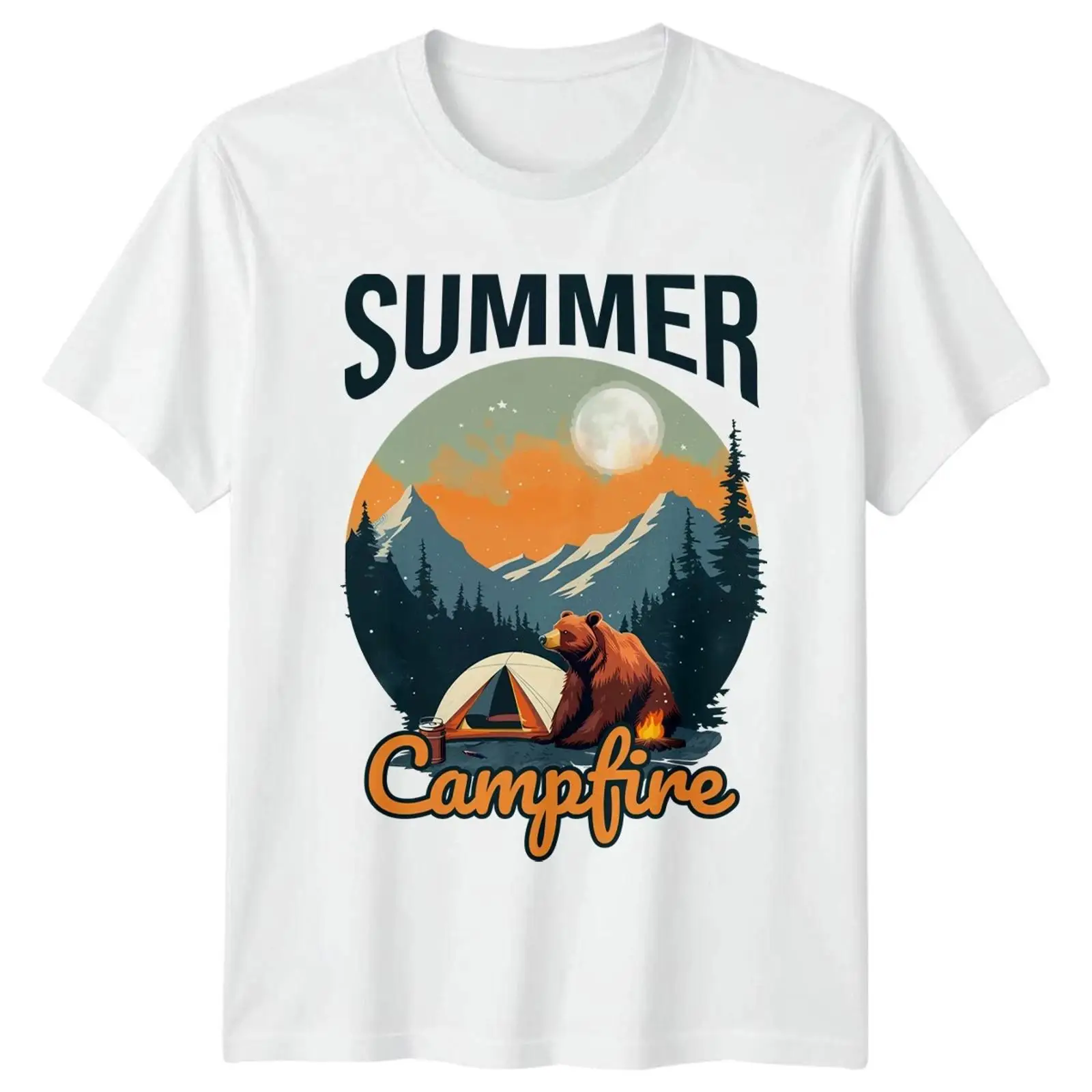 Outdoor Und Camping - تي شيرت Sommer Lagerfeuer للتخييم والمغامرات