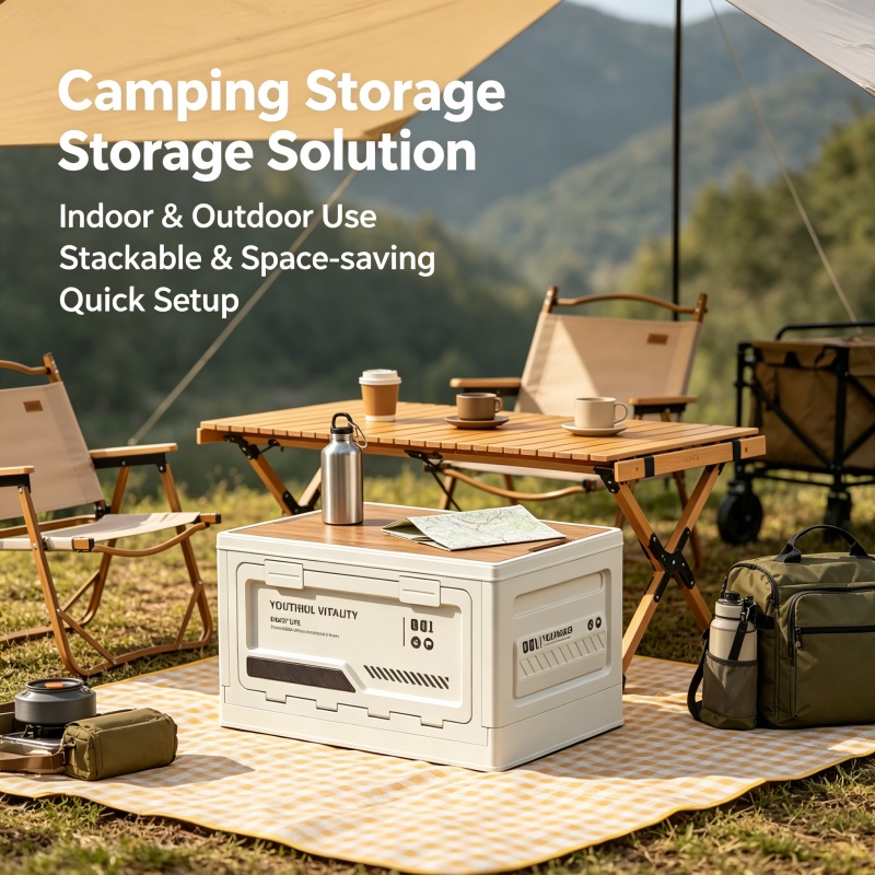 Outdoor Camping Folding Storage Box - صندوق تخزين خارجي قابل للطي للتخييم،