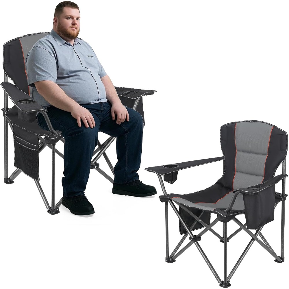 Outdoor Oversized Camping Chair - كرسيان قابلان للطي للتخييم شديد التحمل