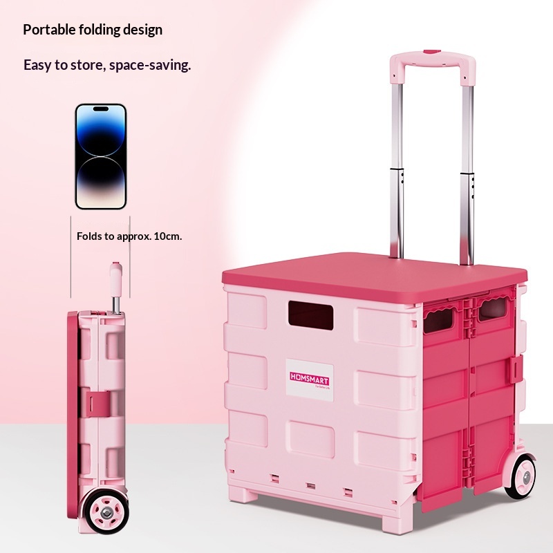 Outdoor Camping Trolley - عربة تسوق محمولة قابلة للطي مع