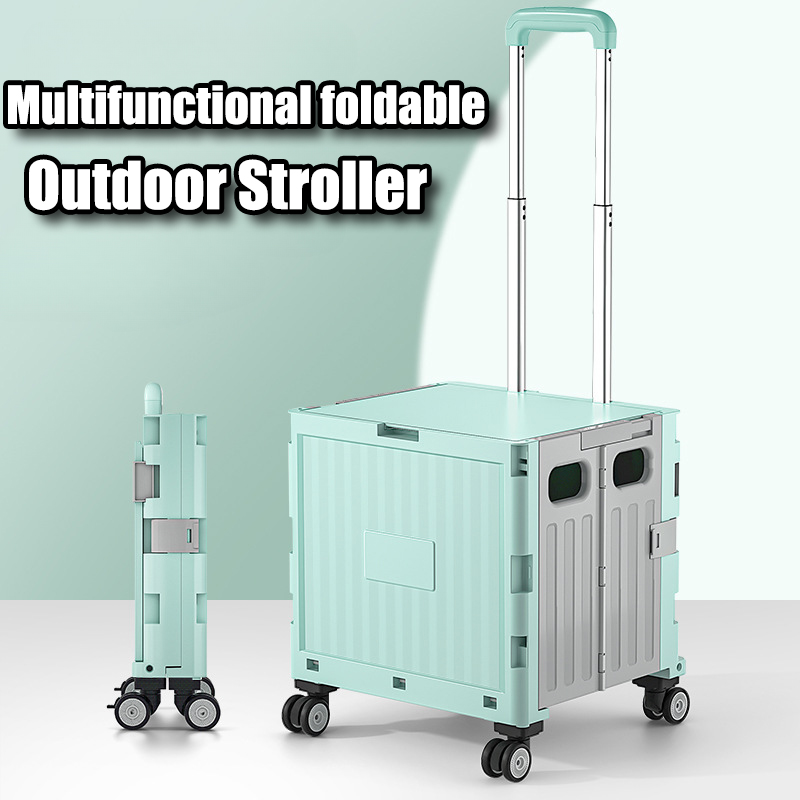Outdoor Camping Folding Storage Box - عربة تخييم متعددة الوظائف ، سعة