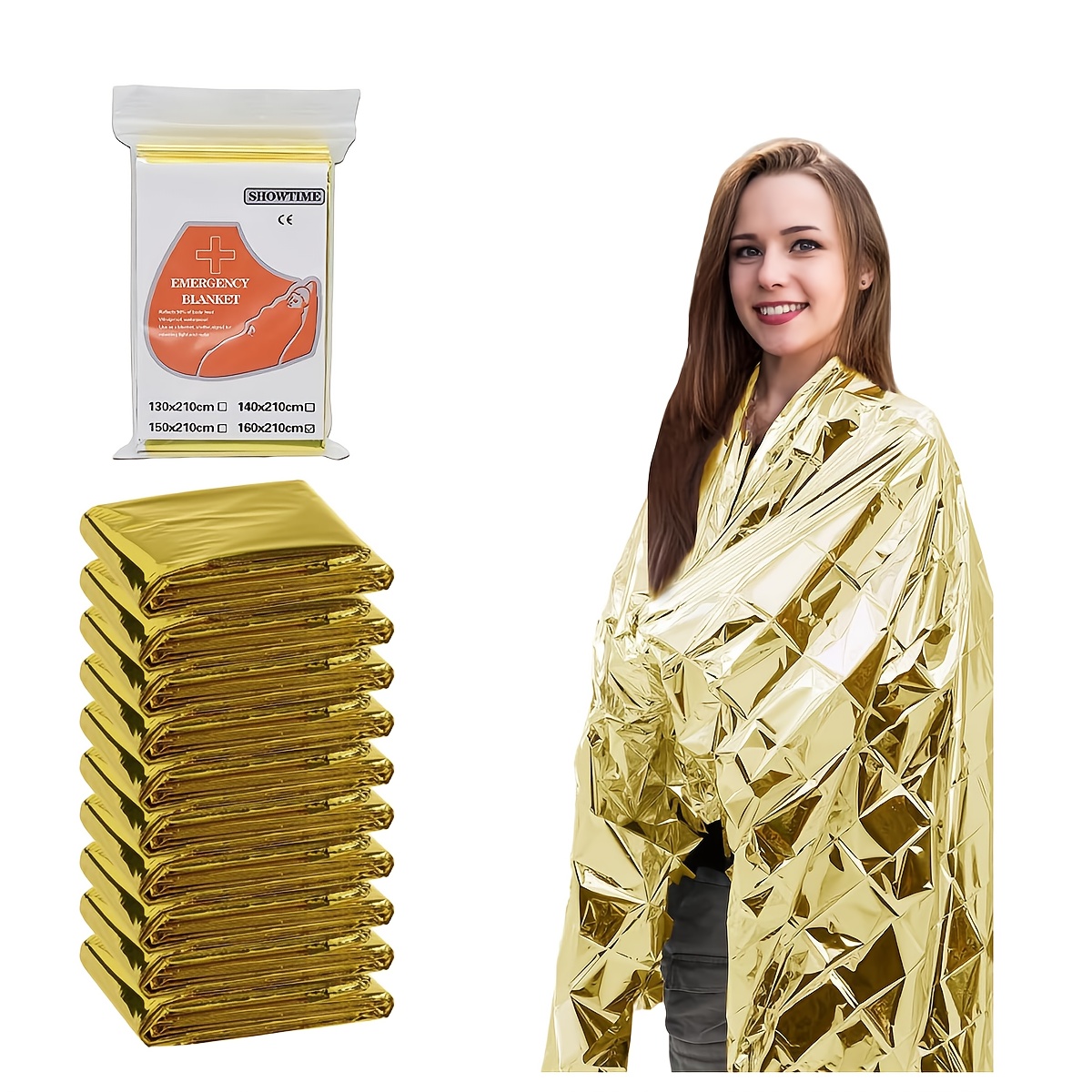 Outdoor Camping Blanket - 4 قطعة بطانية طوارئ احباط بطانية