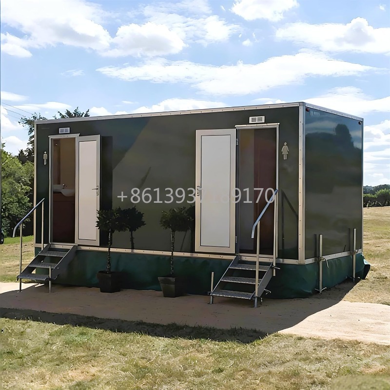 مقطورة مرحاض متنقلة مع حوض ودش - مراجعة Outdoor Camping Trailer وسعره