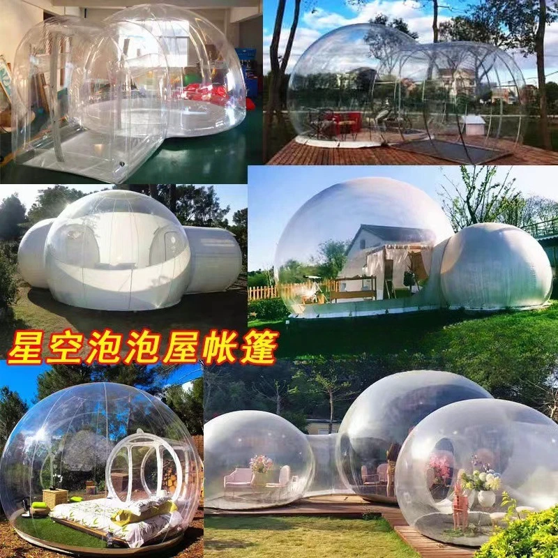 خيمة كروية شفافة قابلة للنفخ م - مراجعة Outdoor Camping Exhibition وسعره