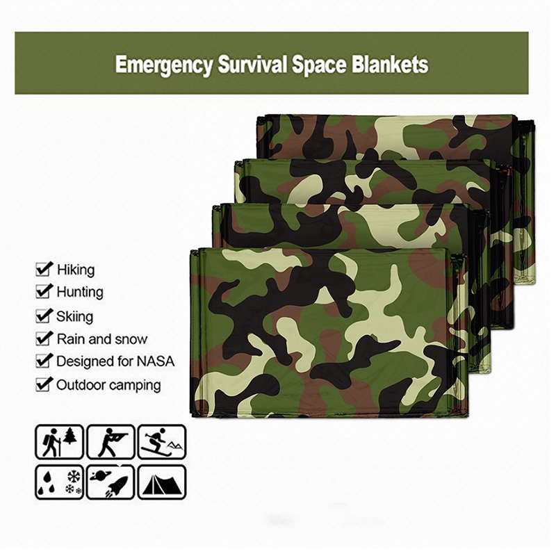 1 قطعة بطانية حرارية للطوارئ ل - مراجعة Outdoor Camping Quilt وسعره