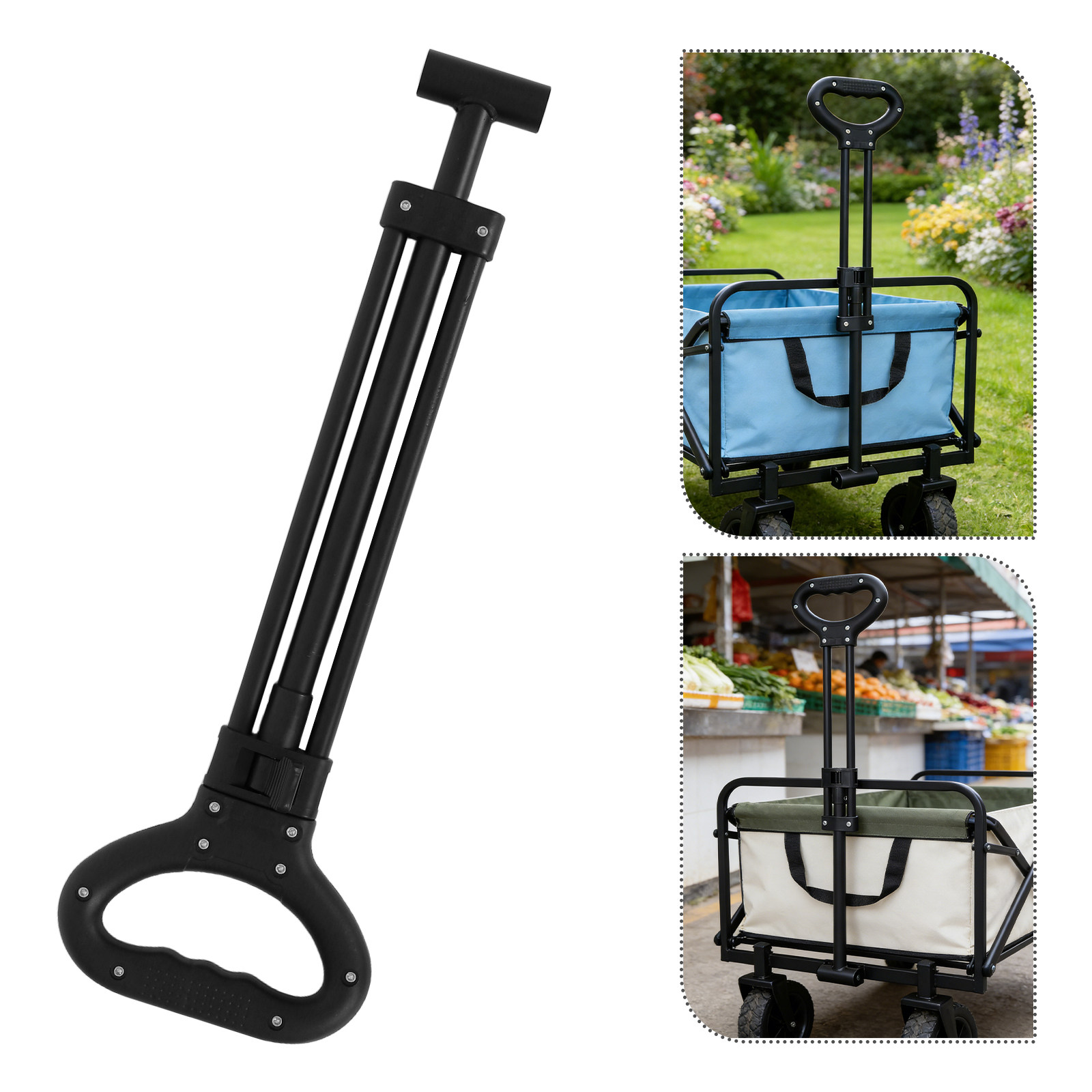 مجموعة واحدة من مقابض الدفع ال - مراجعة Outdoor Camping Trolley وسعره