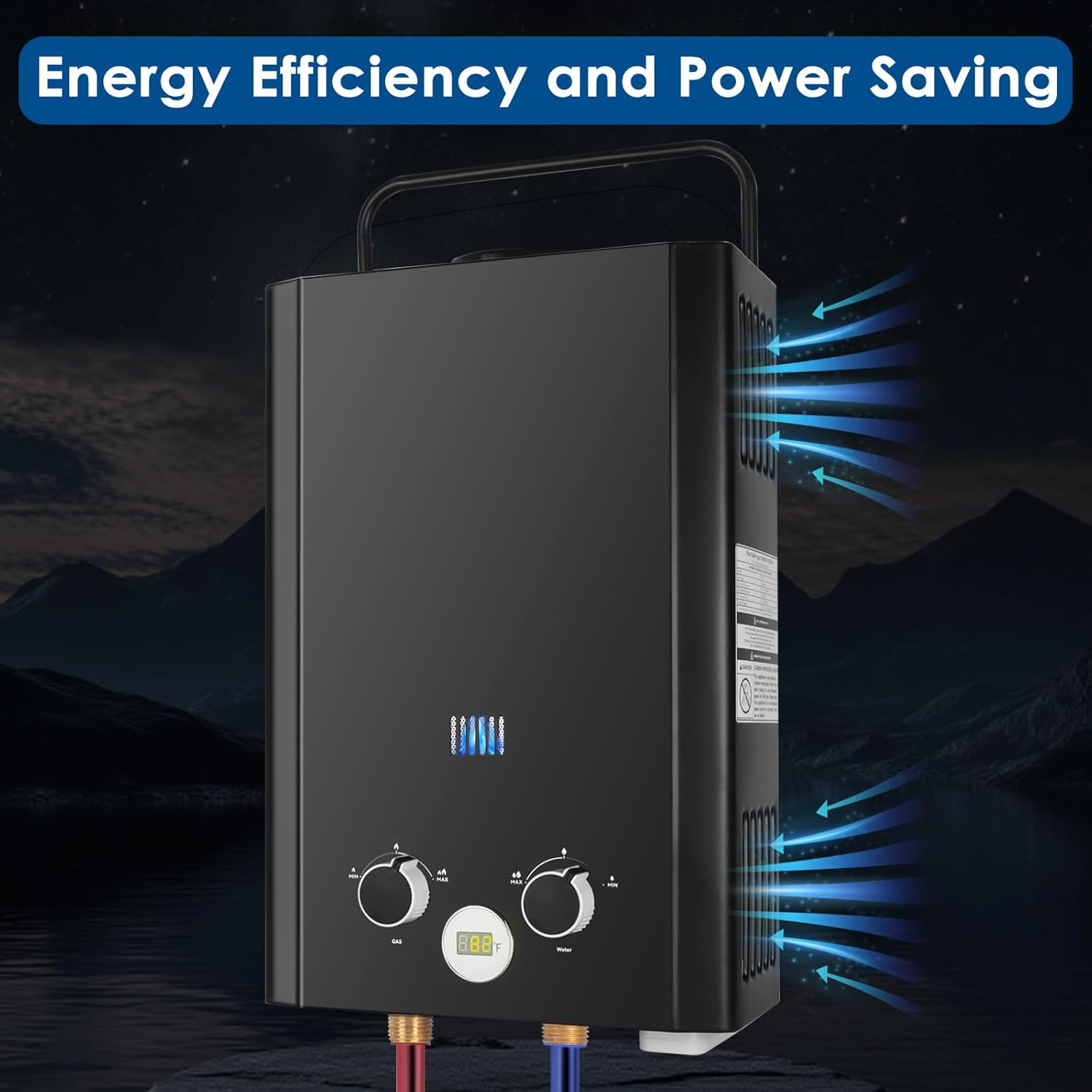 سخان مياه فوري يعمل بالبروبان، - مراجعة Outdoor Camping Water Heater وسعره