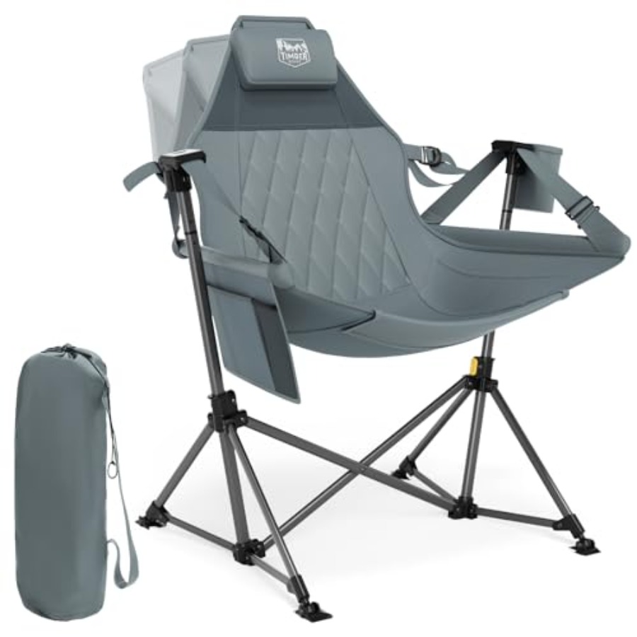 كرسي تخييم على شكل أرجوحة، كرس - مراجعة Outdoor Oversized Camping Chair وسعره