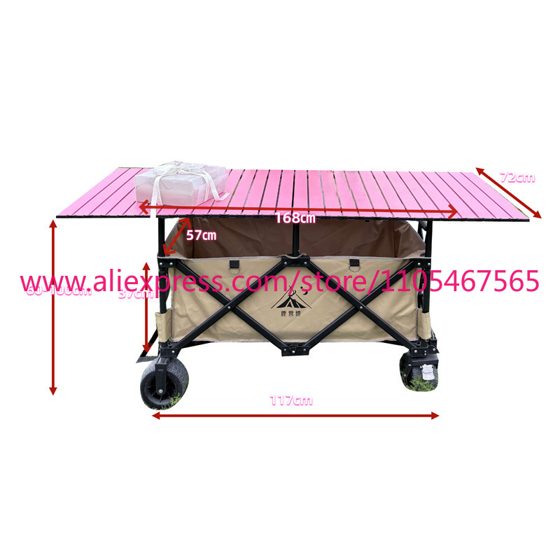 عربة تخييم كبيرة قابلة للطي مع - مراجعة Outdoor Camping Trolley وسعره