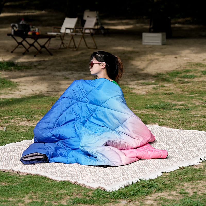 لحاف تخييم شتوي محمول متعدد ال - مراجعة Outdoor Camping Quilt وسعره