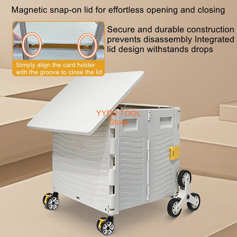 التخييم في الهواء الطلق عربة ت - مراجعة Outdoor Camping Folding Storage Box وسعره