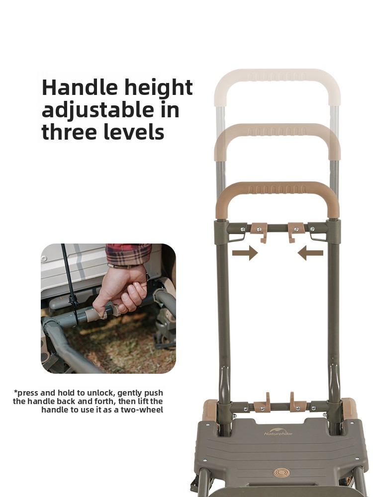 عربة يدوية قابلة للطي 2 في 1 م - مراجعة Outdoor Camping Trolley وسعره