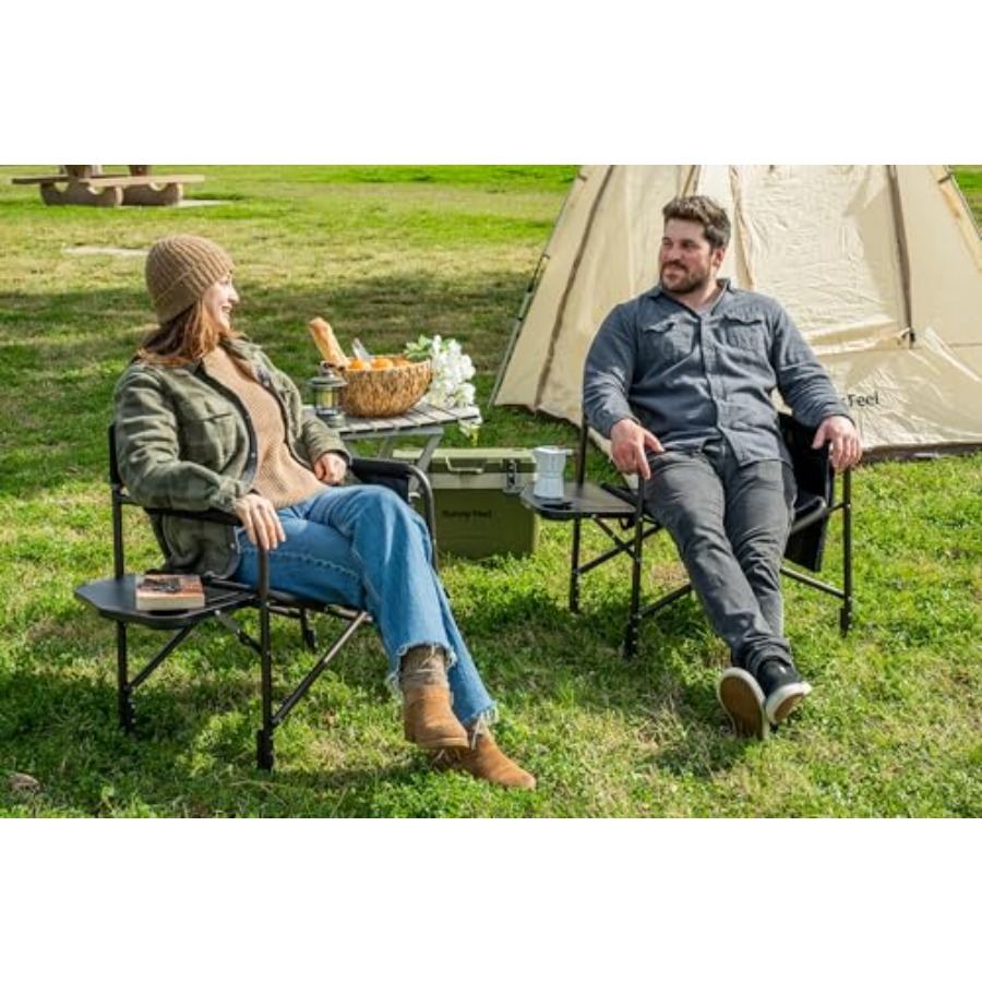 كرسي تخييم كبير الحجم للاستخدا - مراجعة Outdoor Oversized Camping Chair وسعره