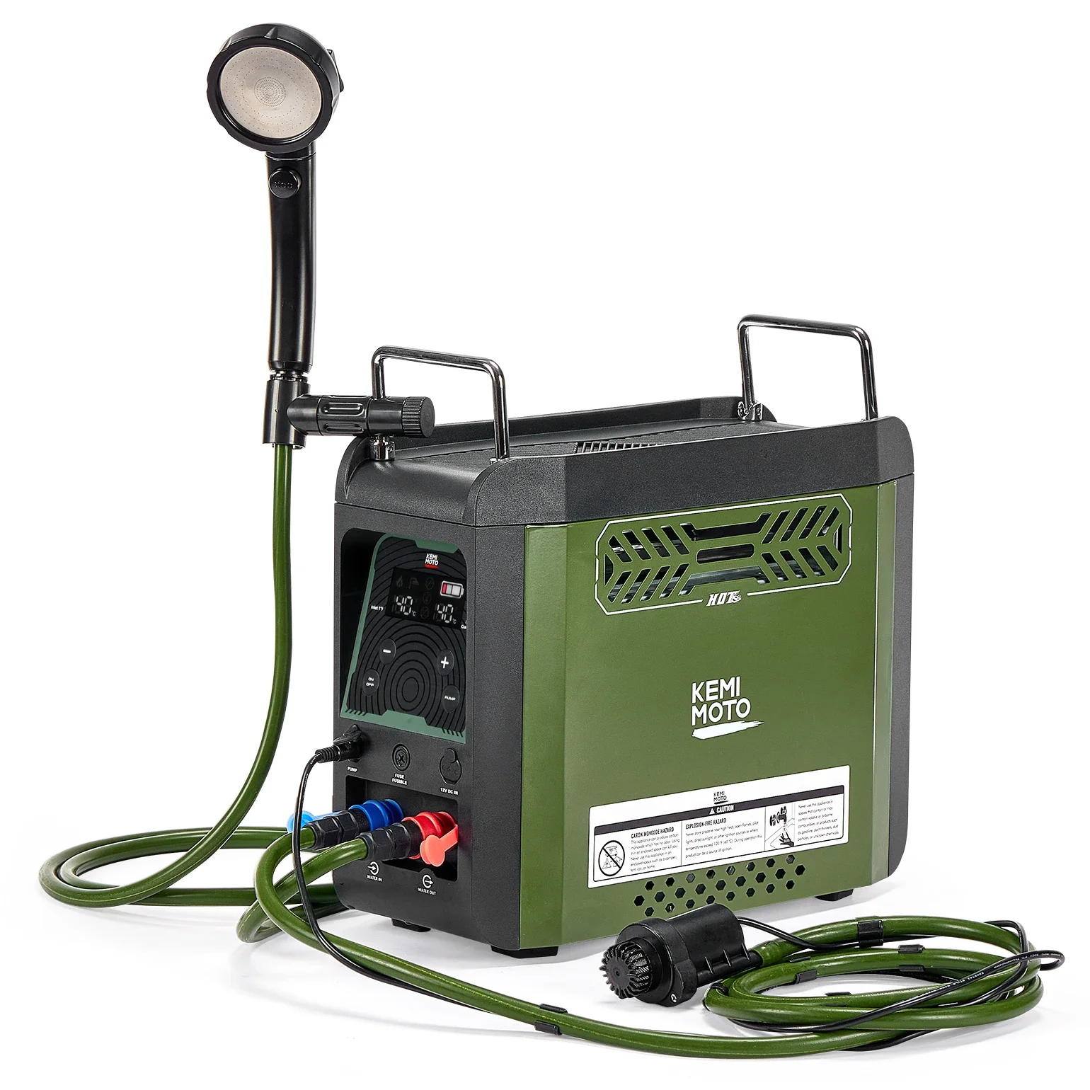 سخان مياه محمول من كيميموتو مع - مراجعة Outdoor Camping Water Heater وسعره