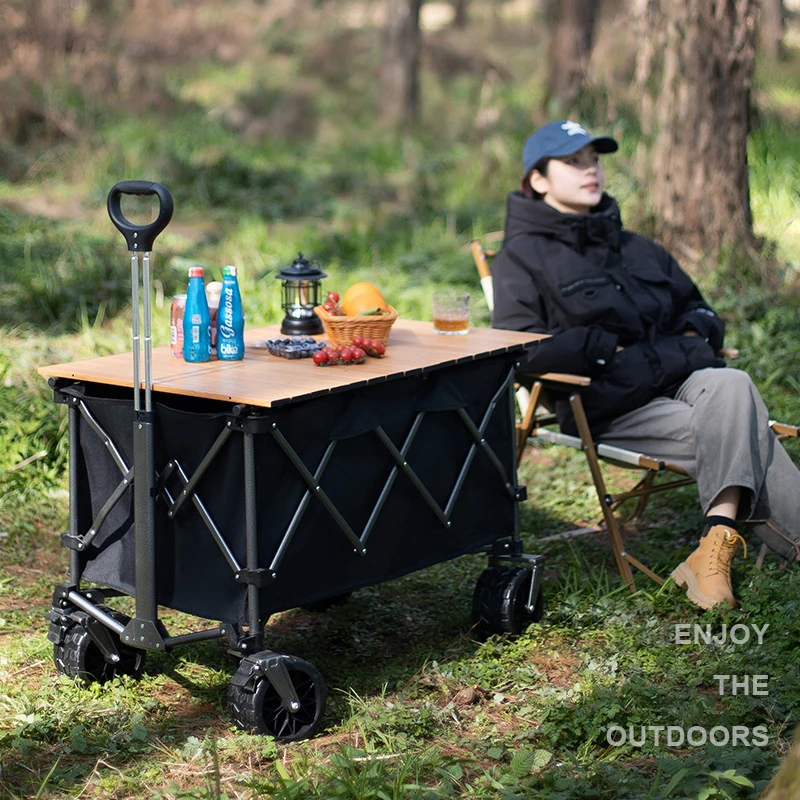 عربة تخييم MOEYE سعة 220 لتر ق - مراجعة Outdoor Camping Trolley وسعره