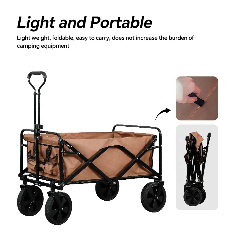 عربة صيد قابلة للطي من HOMFUL، - مراجعة Outdoor Camping Trolley وسعره