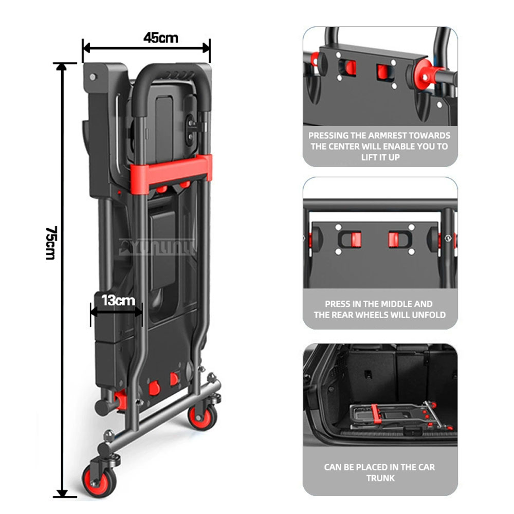 عربة تخييم خفيفة الوزن، عربة ت - مراجعة Outdoor Camping Trolley وسعره