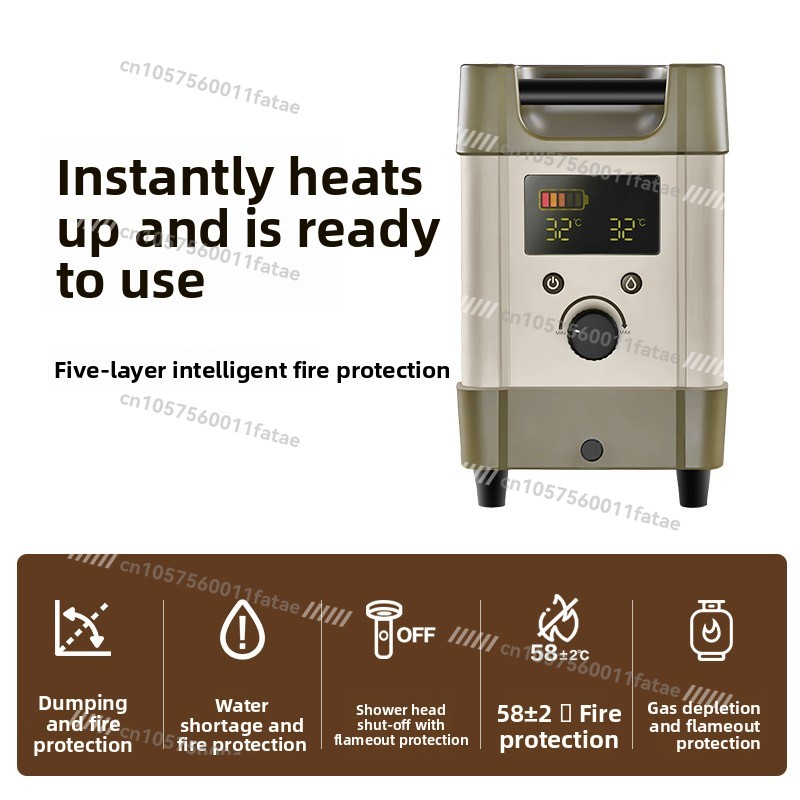 دش خارجي التخييم سخان المياه ا - مراجعة Outdoor Camping Water Heater وسعره