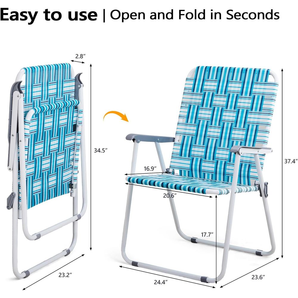كراسي شاطئ كبيرة الحجم للاستخد - مراجعة Outdoor Oversized Camping Chair وسعره