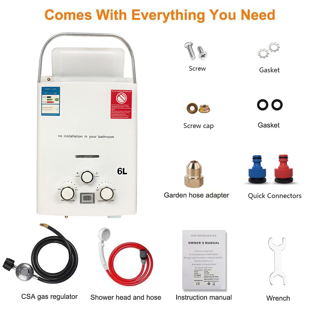 نموذج جديد RV سخان مياه خارجي  - مراجعة Outdoor Camping Water Heater وسعره