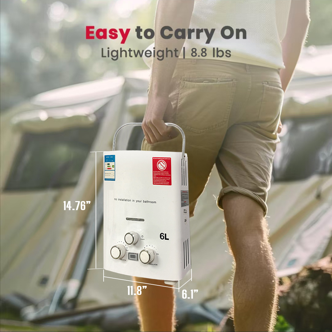 نموذج جديد RV سخان مياه خارجي  - مراجعة Outdoor Camping Water Heater وسعره