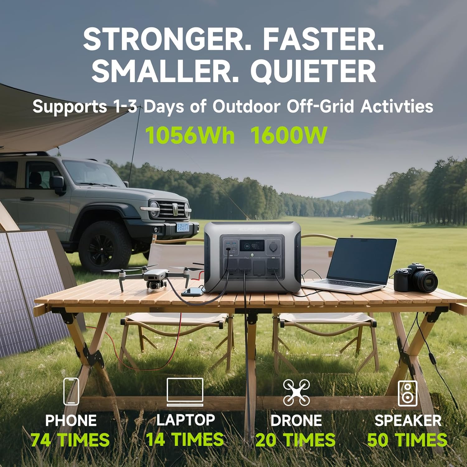 ALLPOWERS R1500 LITE محطة طاقة - مراجعة Outdoor Camping Outfit وسعره