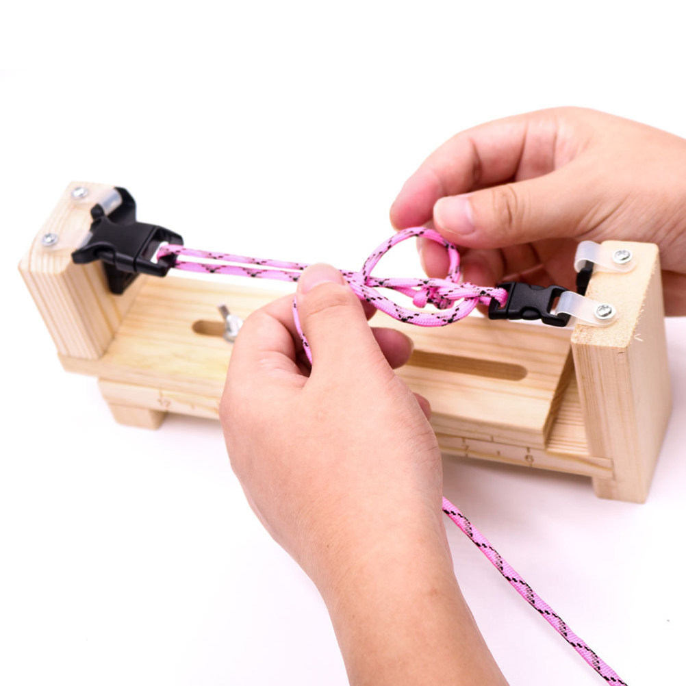 حامل خشبي لنسج أساور الباراكور - مراجعة Paracord Bracelet وسعره