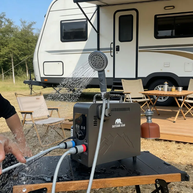 2026-سخان مياه غازي محمول ذكي  - مراجعة Outdoor Camping Water Heater وسعره