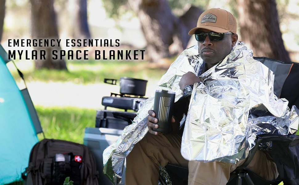 4 قطعة الطوارئ مايلر بطانية حر - مراجعة Outdoor Camping Blanket وسعره