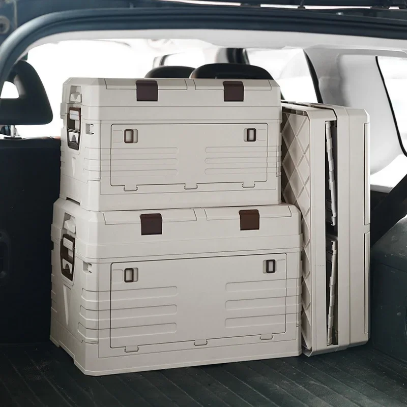 صندوق تخزين للسيارة قابل للطي  - مراجعة Outdoor Camping Folding Storage Box وسعره